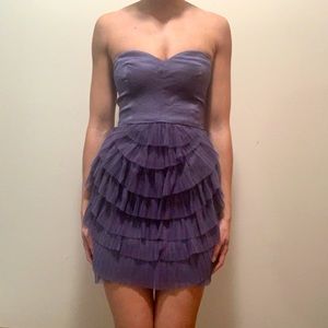 BCBGMAXAZRIA purple mini dress
